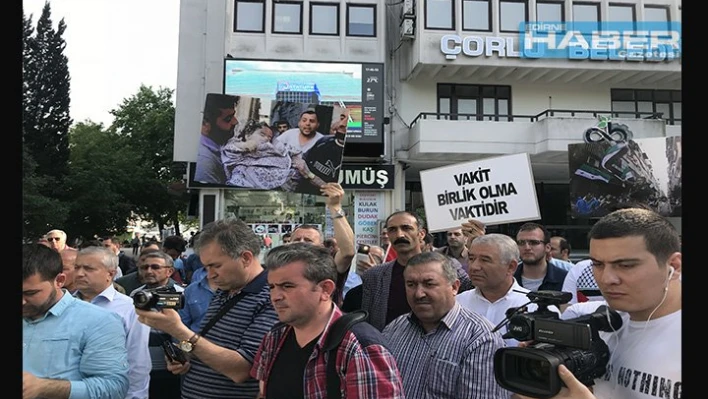 İsrail'i protesto ettiler