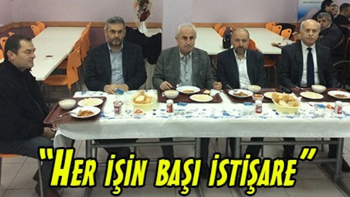 'Her işin başı istişare'