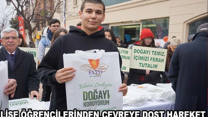 Lise Öğrencilerinden Çevreye Dost Hareket