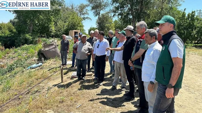 Çiftçiler için Meriç Nehri'nde inceleme yapıldı