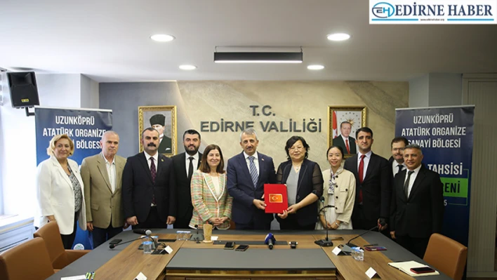 Çinli firma Türk ortağıyla Edirne'de rüzgar türbini parçaları üretecek