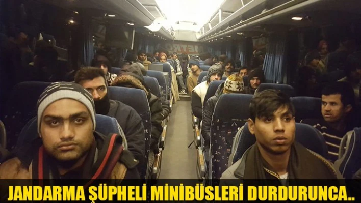 Otobüs dolusu kaçak