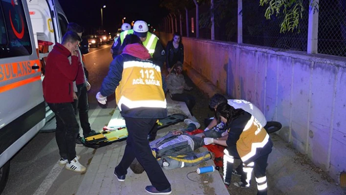 Bahçe duvarına çarptı