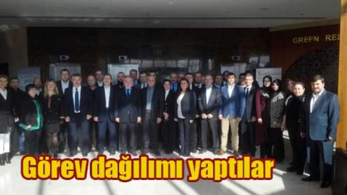 Görev dağılımı  yapıldı