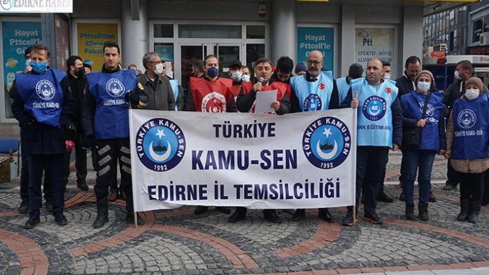 Türkiye Kamu-Sen üyelerinden ek zam talebi