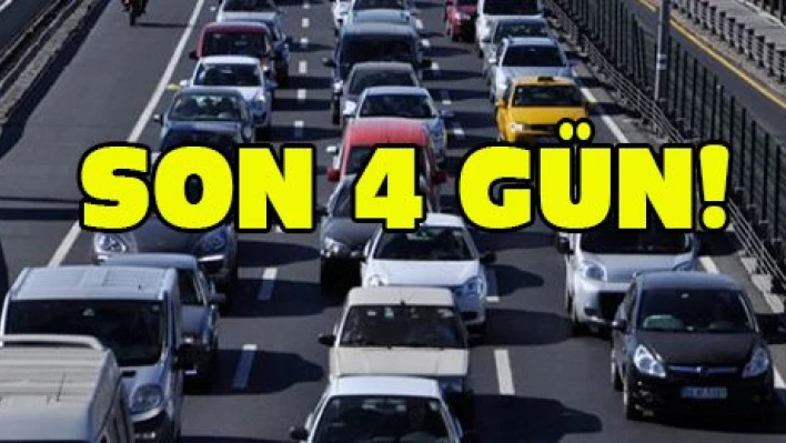 MTV ve Gelir Vergisi'nde son 4 gün