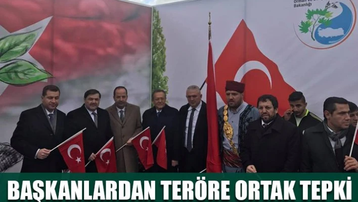 Şehitler tepesinde buluştular