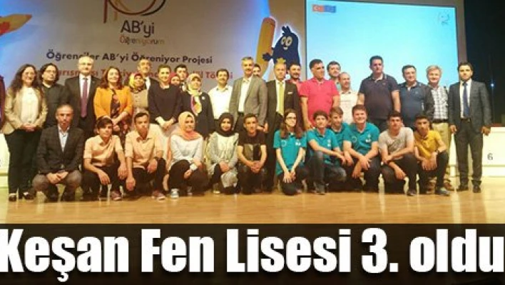 Üçüncü oldular