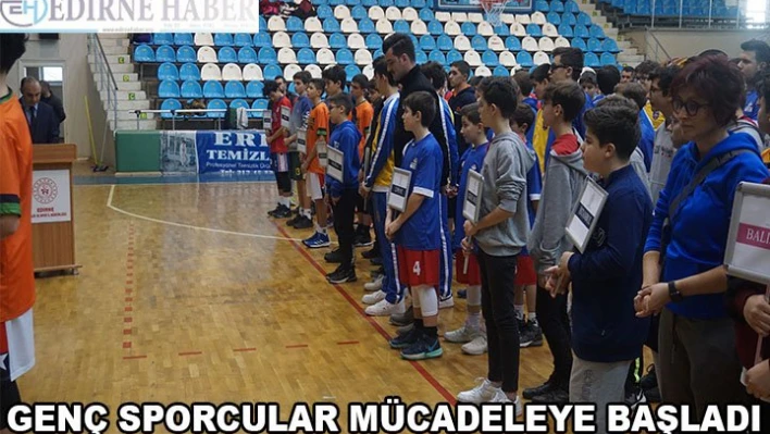 Genç sporcular mücadeleye başladı