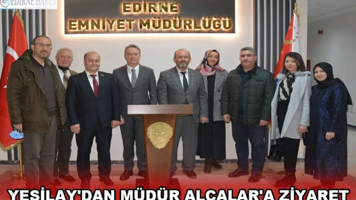 Yeşilay'dan Müdür Alçalar'a ziyaret