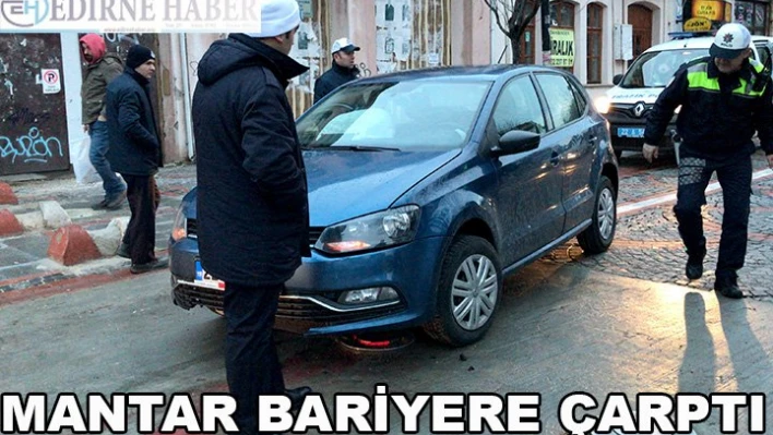 Mantar bariyere çarptı