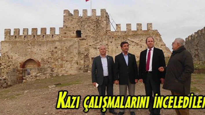 Kazı çalışmalarını incelediler