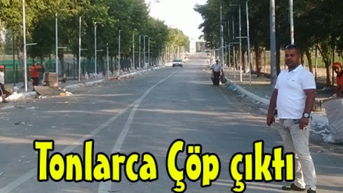 Tonlarca Çöp çıktı