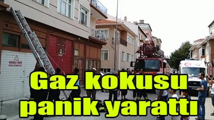 Gaz kokusu panik yarattı
