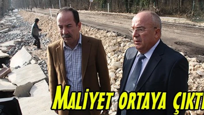 Maliyet ortaya çıktı