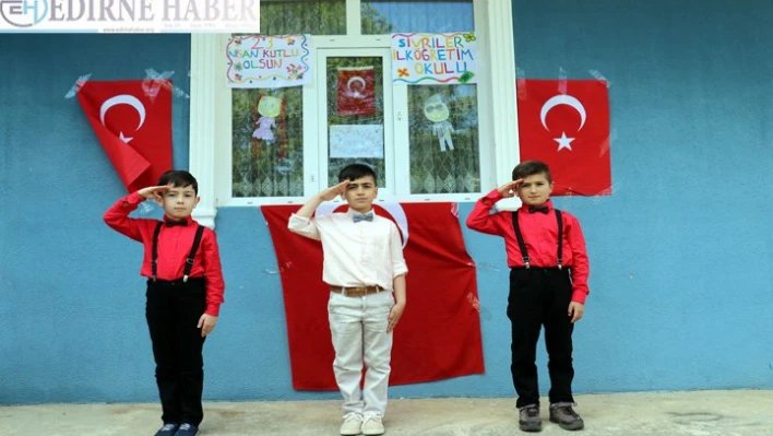 Balkan köylerinde yaşayan çocukların 23 Nisan coşkusu