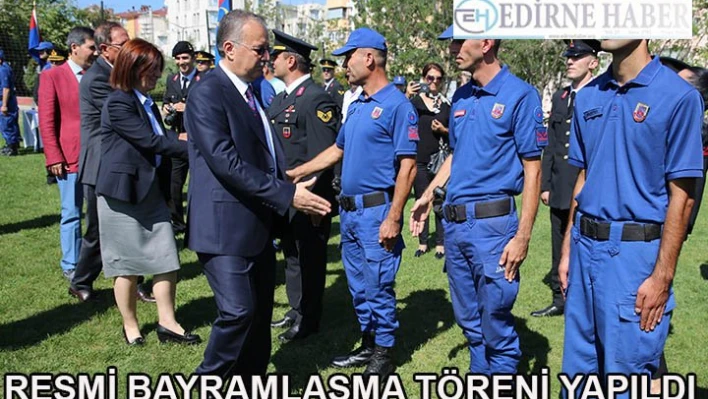 Resmi bayramlaşma yapıldı