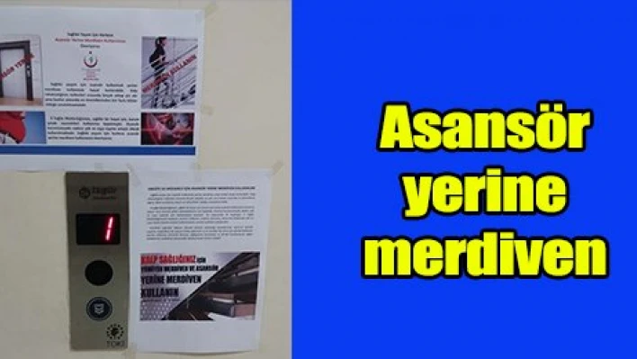 Asansör yerine merdiven