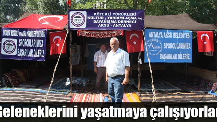 Yörük Çadırı kuruldu