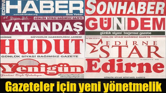 Yerel gazetelere yeni yükümlülükler