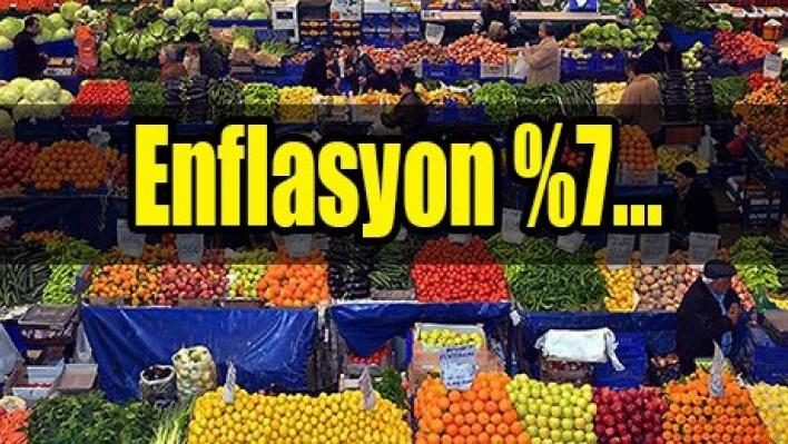 Enflasyon yüzde 7â€¦