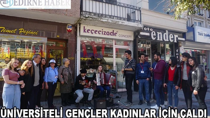 Üniversiteli gençler kadınlar için çalıştı