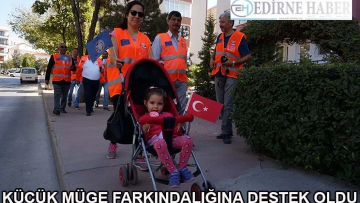 Küçük Müge farkındalığına destek oldu