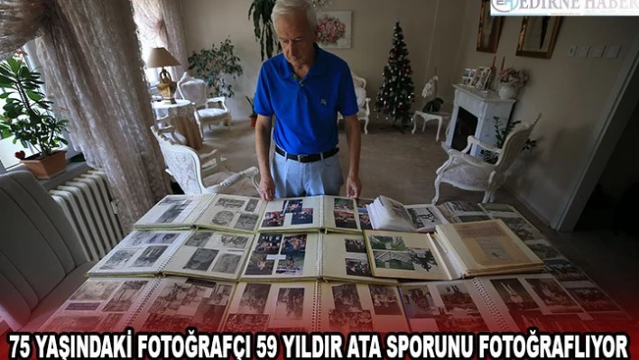 75 yaşındaki fotoğrafçı 59 yıldır ata sporunu fotoğraflıyor