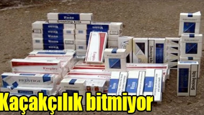 Kaçakçılık bitmiyor