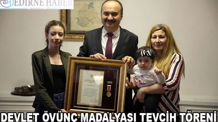 Devlet Övünç Madalyası Tevcih Töreni 