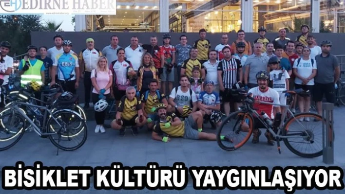 'Edirne'de Bisiklet Kültürü Oturmaya Başladı'