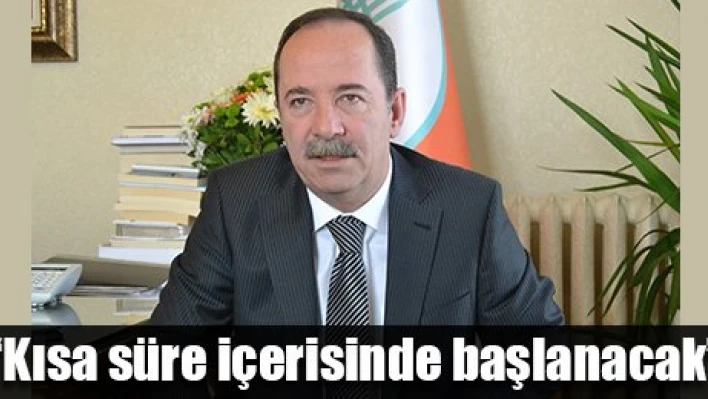 Alt yapı başlıyor
