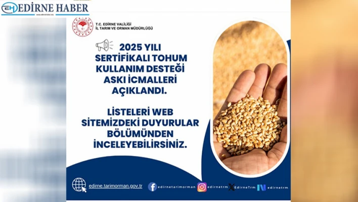 Destekleme listeleri yayınlandı