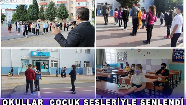Okullar yeniden çocuk sesleriyle şenlendi