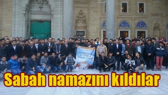 Sabah namazı Selimiye'de