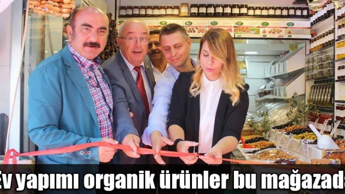 Organik ürünler tezgahta