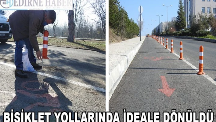 Bisiklet yollarında ideale dönüldü