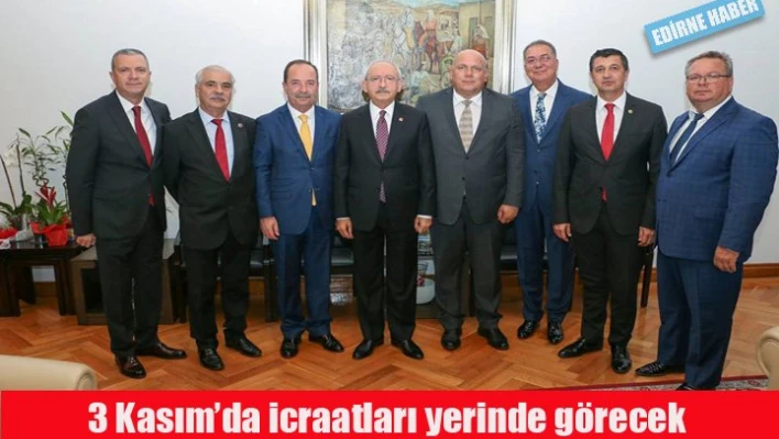 3 Kasım'da Edirne'de