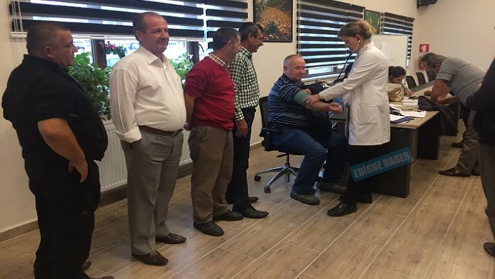 Sağlık taramasından geçtiler