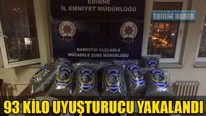 Edirne'de uyuşturucu operasyonu