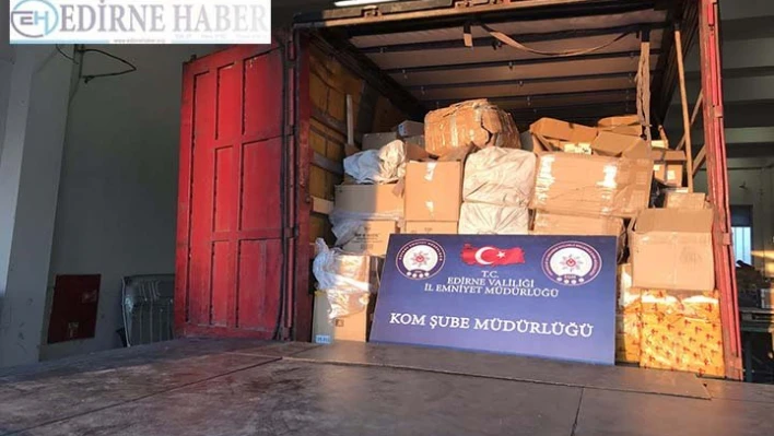 Kapıkule'de kaçakçılık operasyonu