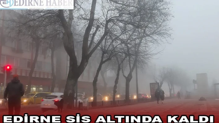 EDİRNE SİS ALTINDA KALDI