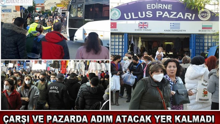 Bayram hareketliliği çarşı ve pazara yansıdı, adım atacak yer kalmadı