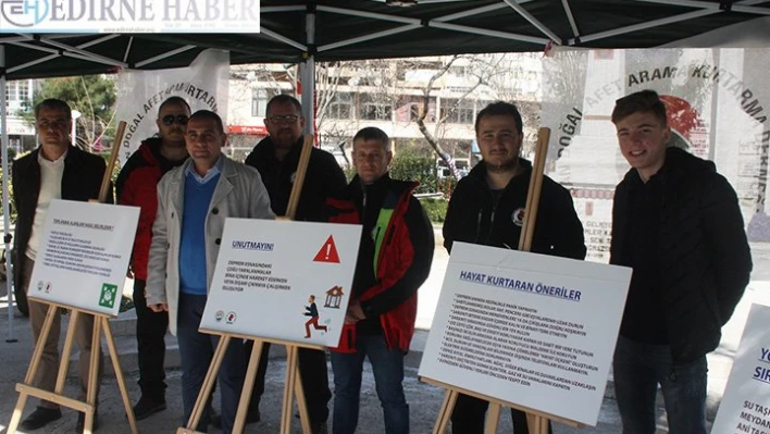 Deprem ile ilgili bilgilendirme yapıldı