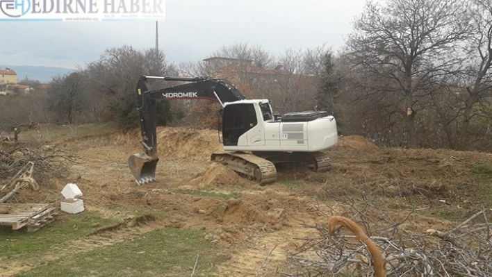 Çalınan iş makinesi Edirne'de bulundu