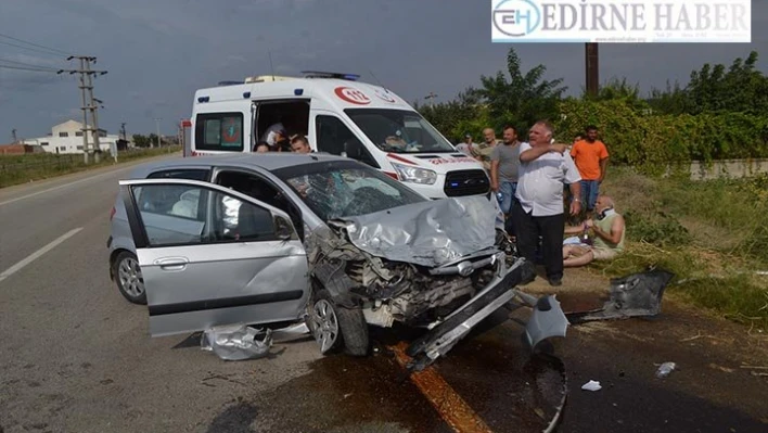 Trafik kazası, 5 yaralı