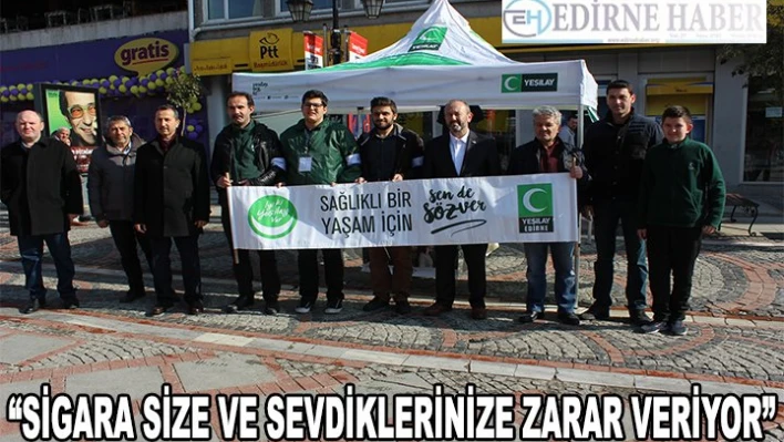 'Sigarayı bırak hayatı bırakma'