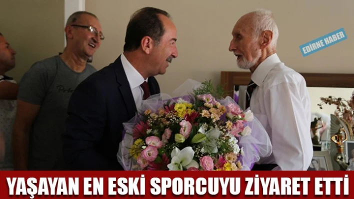 93 yaşındaki sporcuya ziyaret