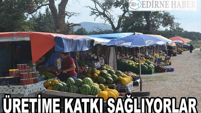 Köylü kadınlar üretime ve ekonomiye katkı sağlıyor