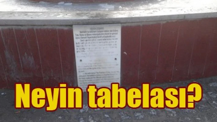 Bu tabela kalkmalı